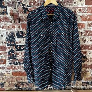 Platine Western Pearl Snap Shirt Long Sleeve Black Cowboy Workwear Mens 2XL